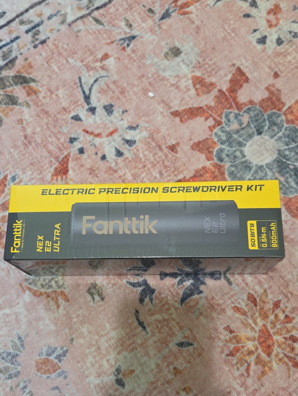 New Fanttik Electric Precision Screwdriver Kit in Yellow and Black